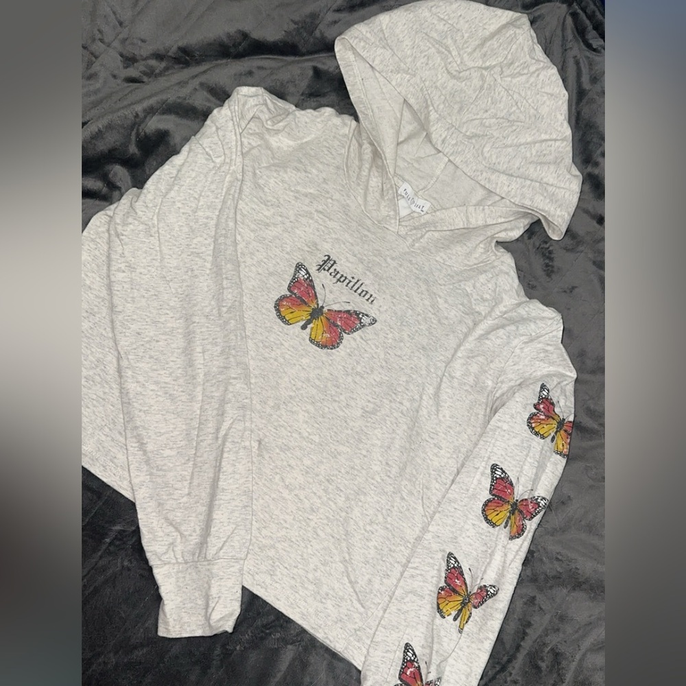 Full Tilt Cropped Hooded Long Sleeve 🦋